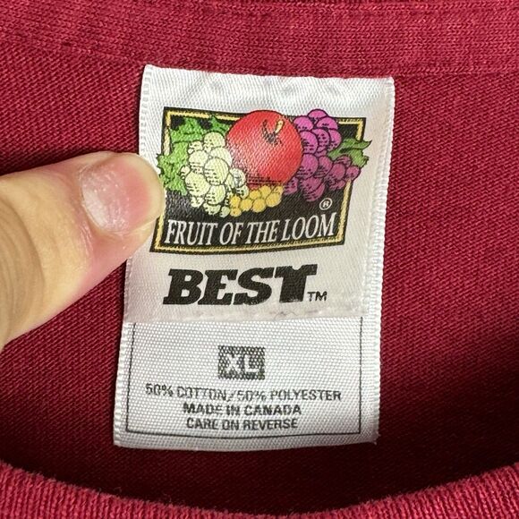 Vintage Gold Rush Shirt Cariboo Trail Sz XL Red Single Stitch 90s San Francisco - Picture 5 of 6